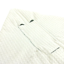 Load image into Gallery viewer, Little Love 5 point harness car seat blanket teal bunnies print