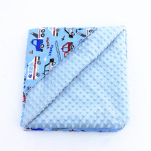 Load image into Gallery viewer, Little Love car seat blanket  emergency vehicles