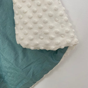 5 point Teal Spot travel blanket