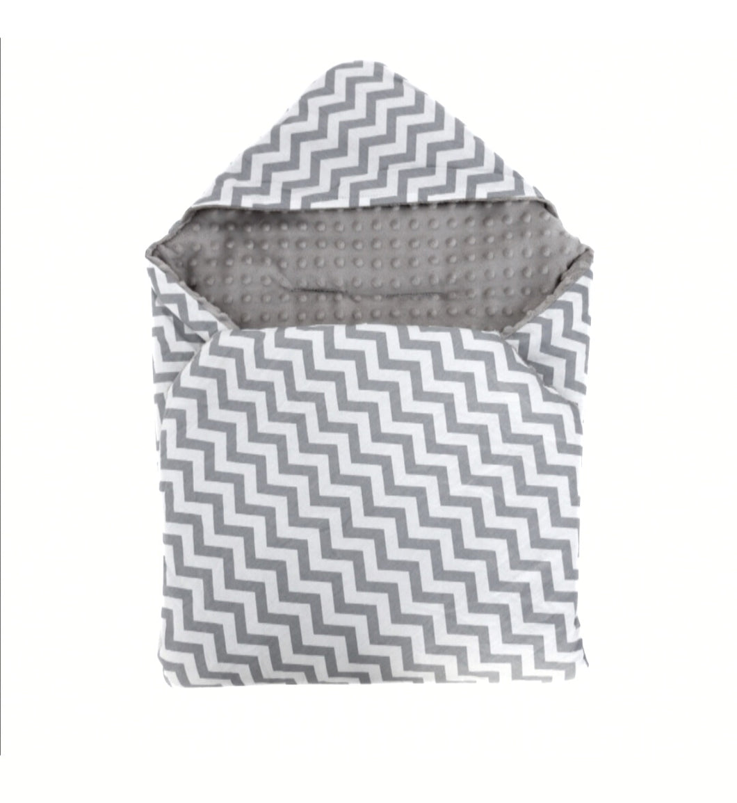 5 Point Grey chevron travel blanket