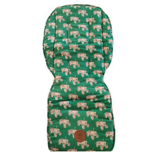 Green and Pink Tractor Stroller Set