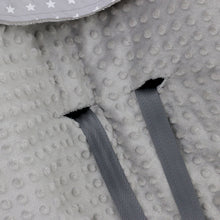 Load image into Gallery viewer, Little Love car seat blanket grey star