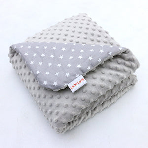 Little Love car seat blanket grey star