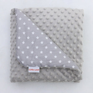 Little Love car seat blanket grey star