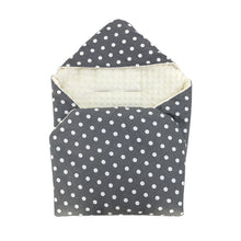 Load image into Gallery viewer, Little Love 5 point harness car seat blanket - grey spot 1