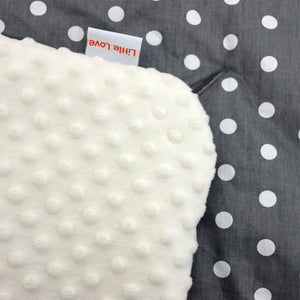 Little Love 5 point harness car seat blanket - grey spot 2