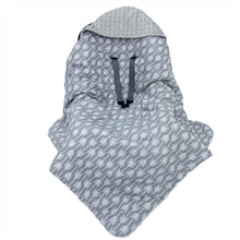Load image into Gallery viewer, Little Love car seat blanket grey arrow