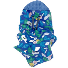 Load image into Gallery viewer, Little Love car seat blanket blue animal