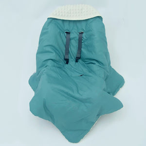 Teal Spot travel blanket