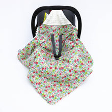 Load image into Gallery viewer, Little Love car seat blanket meadow flower