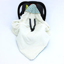 Load image into Gallery viewer, Little Love car seat blanket  green stripe