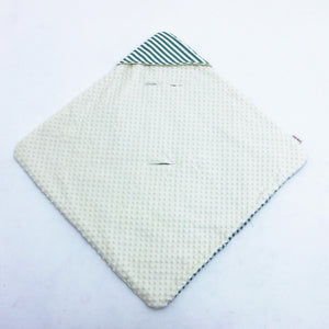 Little Love car seat blanket  green stripe