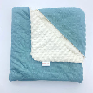 Teal Spot travel blanket