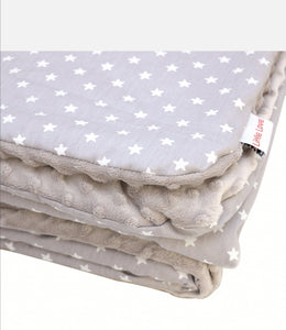  Little Love 5 point harness car seat blanket - grey star 1