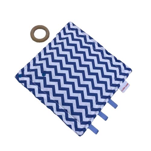 Little Love taggie blue chevron