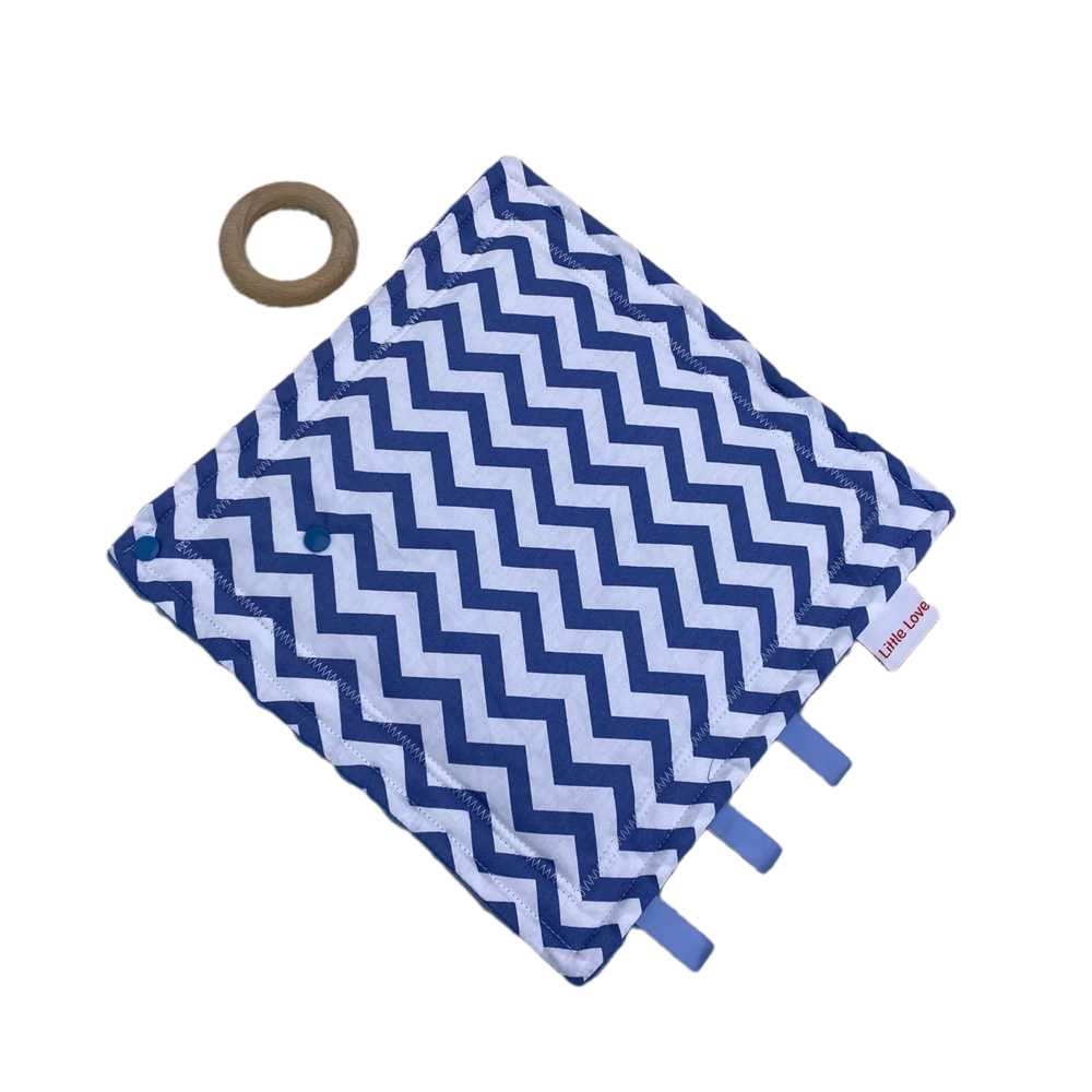 Little Love taggie blue chevron